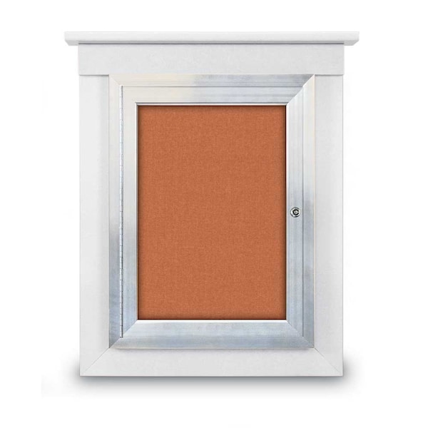 Sliding Glass Enclosed Letterboard, 72"x3, UV9007ACS-BLACK-LICORI